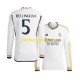 Camisola Real Madrid Jude Bellingham 5 Homem Equipamento Primeiro 2023-2024 Manga Comprida